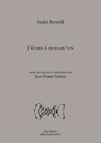 J'écris à quelqu'un