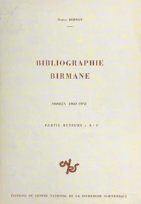 Bibliographie birmane : années 1960-1970, partie alphabétique (1) : A-F