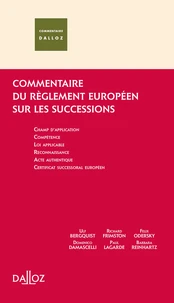 Commentaire du règlement européen sur les successions transnationales