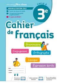 Cahier de français 3e