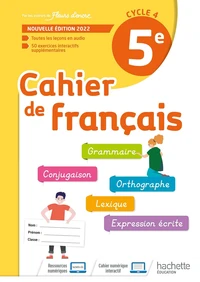 Cahier de français 5e