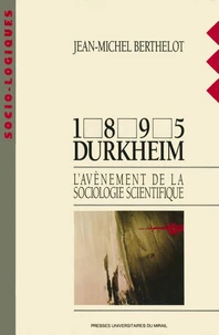 1895 Durkheim. L'Avenement De La Sociologie Scientifique