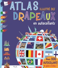Atlas illustré des drapeaux en autocollants