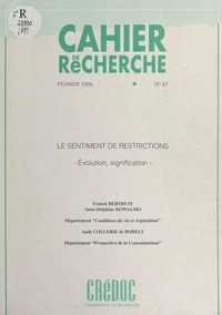 Le sentiment de restrictions