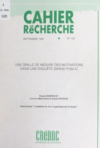 Une grille de mesure des motivations dans une enquête grand public
