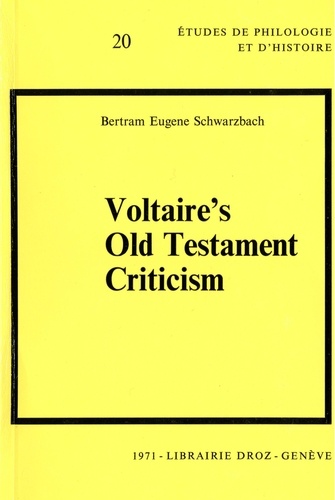 Voltaire's Old Testament Criticism