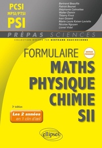 Livres audio gratuits à télécharger cd Formulaire MPSI/PCSI/PTSI/PSI, mathématiques, physique-chimie, SII (Litterature Francaise) iBook 9782340072169