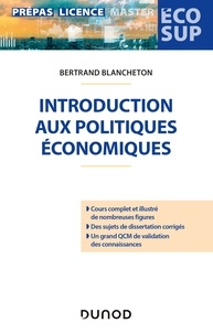Bertrand Blancheton - Introduction aux politiques économiques.