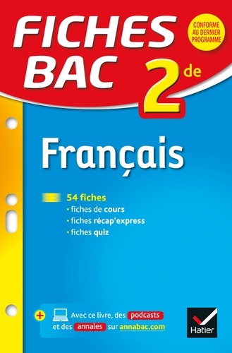 Bertrand Darbeau - Fiches bac Français 2de - fiches de révision - Seconde.