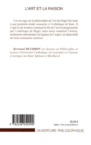 L'art et la raison. Ethique et esthétique chez Hegel