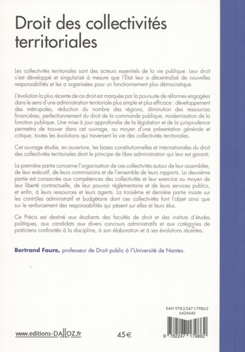 Droit des collectivités territoriales 5e édition
