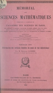 Bertrand Gambier et  Académie des sciences de Paris - Déformation des surfaces étudiées du point de vue infinitésimal.