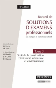 Recueil de solutions d'examens professionnels