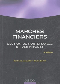 Marchés financiers - Gestion de portefeuille et... de Bertrand Jacquillat -  Livre - Decitre