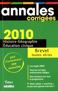 Histoire-Géo, Education civique Brevet toutes séries 2010