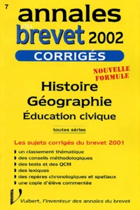 Histoire Geographie Education Civique Toutes Series. Corriges 2002