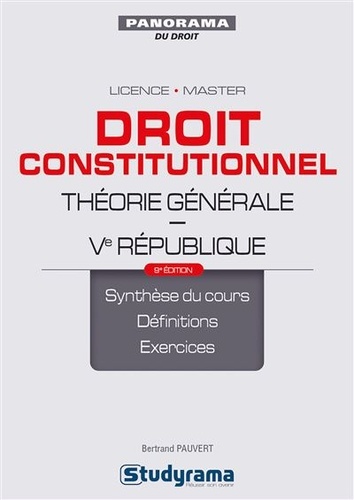 Bertrand Pauvert - Droit constitutionnel - Théorie générale : Ve République.