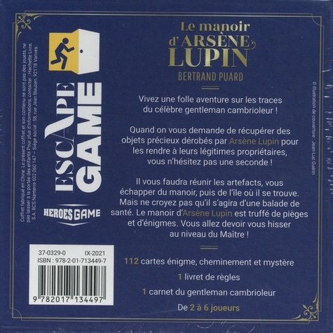 Escape game Le manoir d'Arsène Lupin
