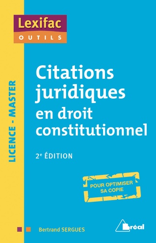 Citations juridiques en droit constitutionnel 2e édition