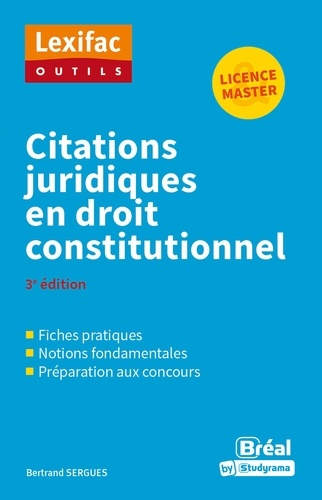 Citations juridiques en droit constitutionnel 3e édition
