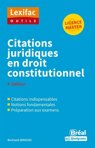 Citations juridiques en droit constitutionnel 2e édition
