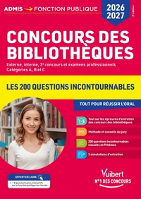 Concours des bibliothèques Externe, interne, 3e concours et examens professionnels - Catégories A, B et C