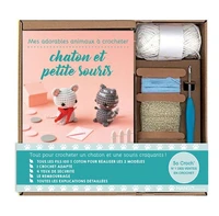 Mes adorables animaux à crocheter chaton et petite souris