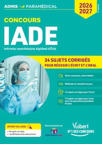 Concours IADE Infirmier anesthésiste diplômé d'Etat