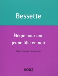 Elégie pour une jeune fille en noir