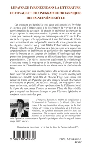 Le Paysage Pyreneen Dans La Litterature De Voyage Et L'Iconographie Britanniques Du 19eme Siecle