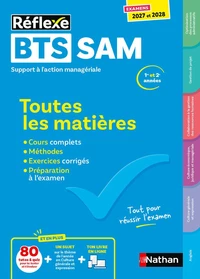 Toutes les matières BTS SAM 1re 2e années