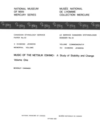 Music of the Netsilik Eskimo: Volume 1