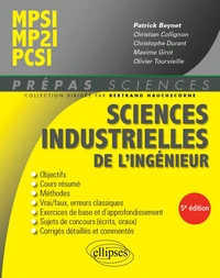 Sciences industrielles de l'ingénieur MPSI, MP2I, PCSI