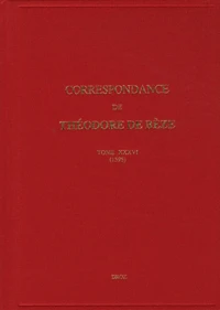 Correspondance de Théodore de Bèze
