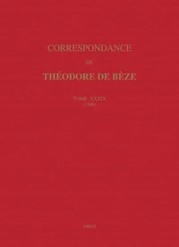 Correspondance de Théodore de Bèze