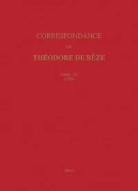 Correspondance de Théodore de Bèze