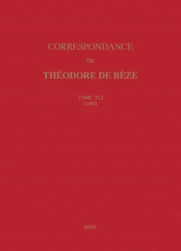 Correspondance de Théodore de Bèze