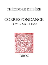 Correspondance de Théodore de Bèze