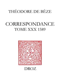 Correspondance de Théodore de Bèze