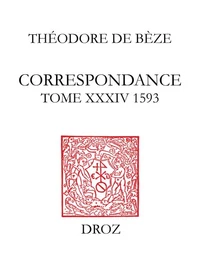 Correspondance de Théodore de Bèze