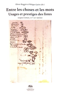 Entre les choses et les mots