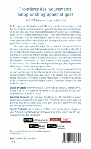 Frontières des mouvements autophotobiographématiques. RETINA.Internacional à Brasilia