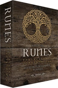 Bianca Luna - Runes - Les secrets de la magie runique. Coffret avec un livre, 25 runes en bois, un sac en velour.
