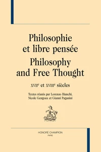 Philosophie et libre pensée