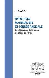 Hypothèse matérialiste et pensée radicale