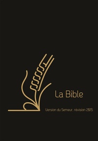  Biblica - La Bible - Version du Semeur, couverture cuir noire, tranche argentée.