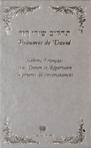  Biblieurope - Psaumes de David - Hébreu Français avec Dinim et répertoire de prières de circonstances.