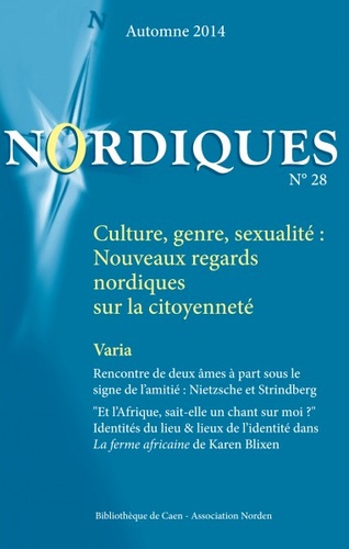 Eric Eydoux - Nordiques N° 28, automne 2014 : Culture, genre, sexualité - Nouveaux regards nordiques sur la citoyenneté.