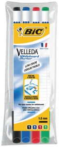 Etui 4 feutres velleda fin