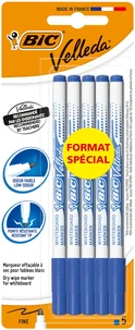 Lot 5 feutres bleus velleda fs